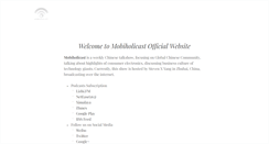Desktop Screenshot of mobiholicast.com